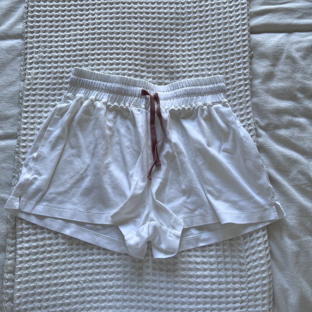 Lunya Pima Cotton Wide Leg Lounge Short - Picture 2 of 5